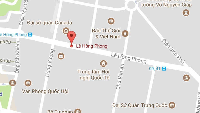 Phố Lê Hồng Phong, quận Ba Đình, Hà Nội